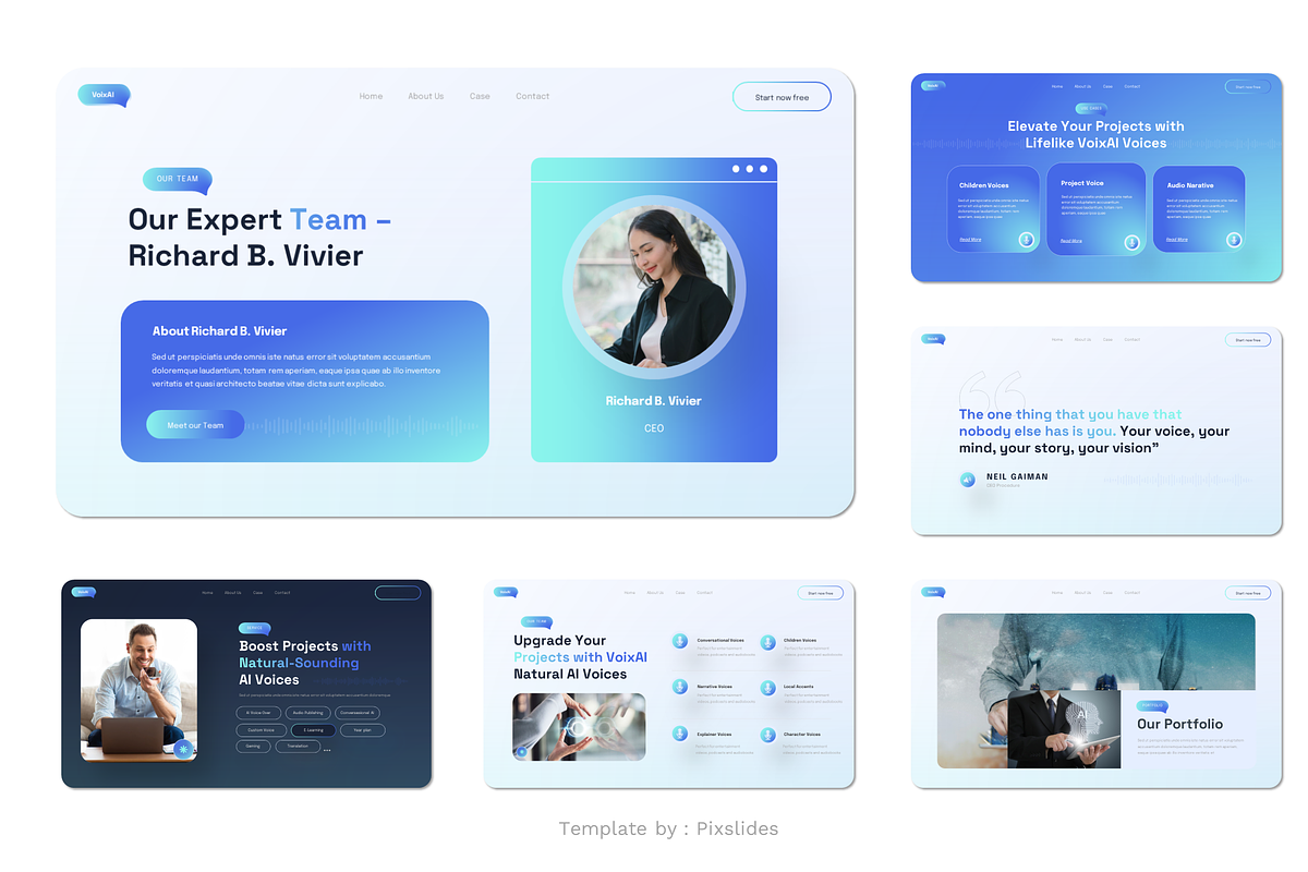 VoixAI - AI Voice PowerPoint, a Presentation Template by Pixslides (Photo 4 of 6)