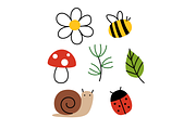 Forest-themed doodle drawings, an Illustration by Cmeree (Thumbnail 1 of 3)