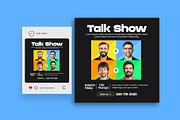 Podcast & Talk Show Instagram Post, a Social Media Template by Saman Osama (Thumbnail 2 of 2)