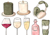Watercolor Spa Wellness Clipart PNG, a Healthcare Illustration by Lenninator Digital (Thumbnail 8 of 10)