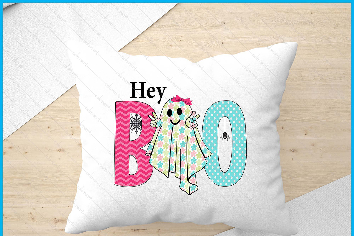 Hey Boo Halloween Pun Ghost Spooky, a Graphic by Creativeusart (Photo 4 of 4)