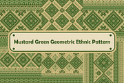 Mustard Green Native Ethnic pattern, a Pattern Graphic by ThaiByGaew (Thumbnail 1 of 5)