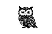 Cute Owl Silhouette Bundle, an Illustration by yasushie (Thumbnail 30 of 31)