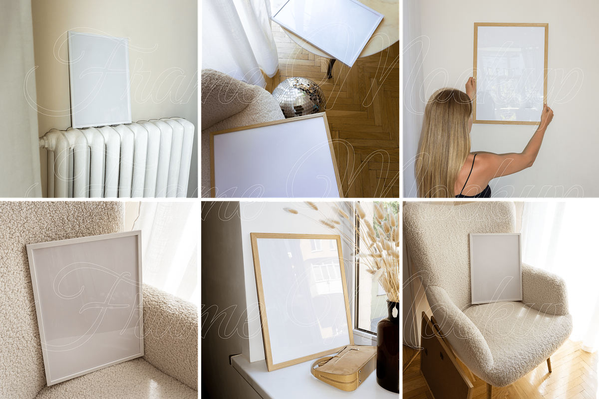 Frame Mockup SET 6PSD for Poster, a Product Mockup by SigaSigaMockup (Photo 3 of 4)
