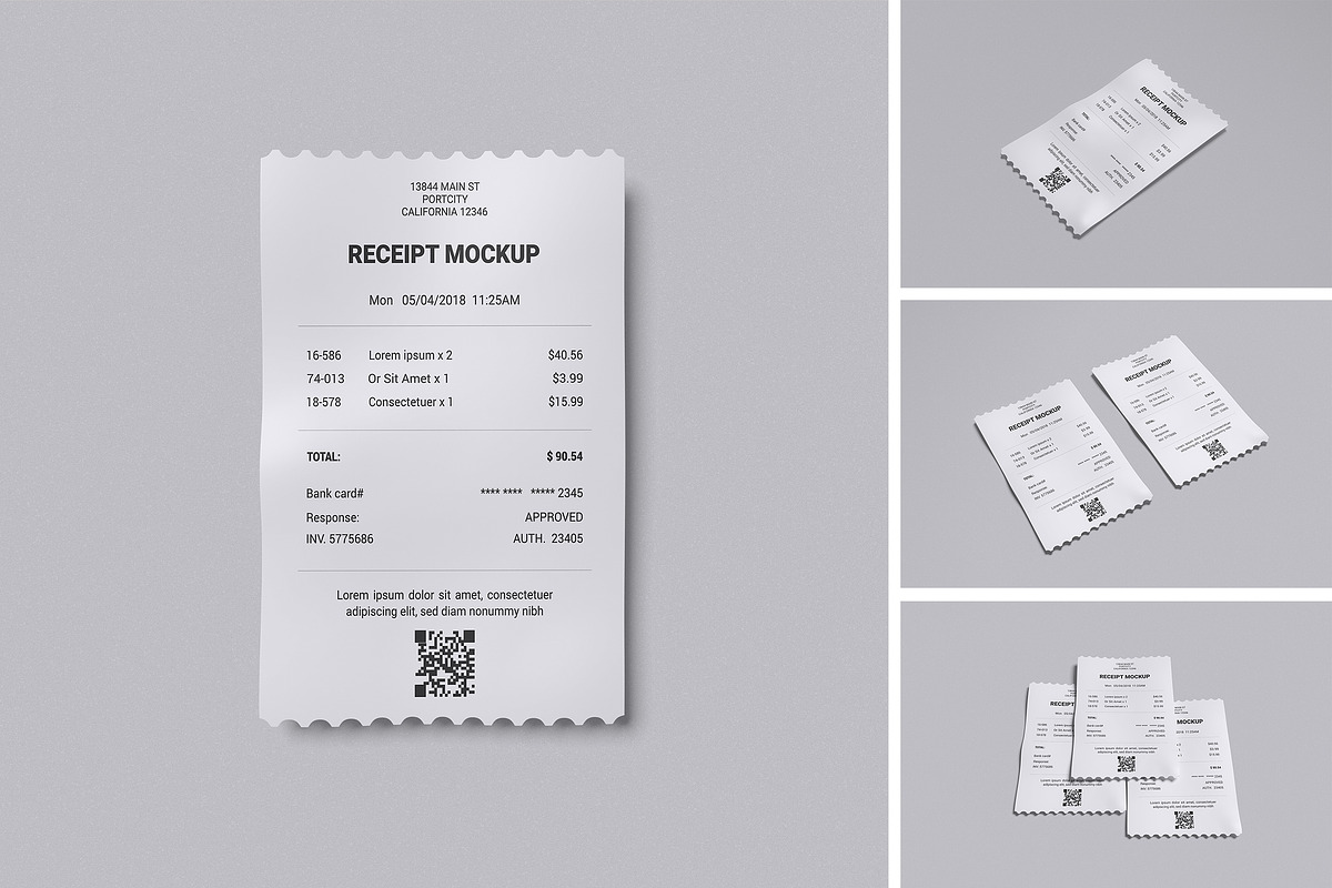 Receipt Mockup, an Advertising Mockup by HanaSaka_Studio (Photo 5 of 5)