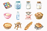 Watercolor Sourdough Bread Clipart, an Illustration by Design Market (Thumbnail 4 of 4)