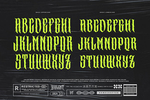 Violent Brave Brutalism Typeface