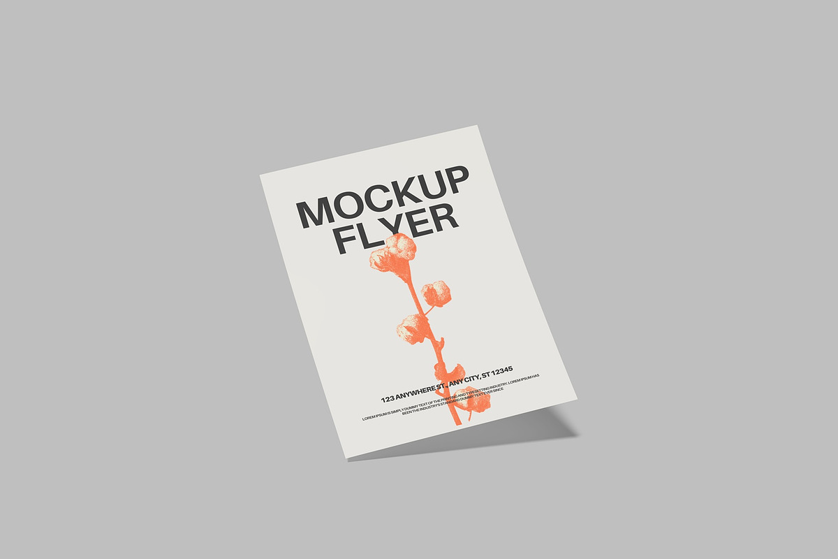 Single Flyer Floating Set, a Books & Magazine Mockup by Lxadesign (Photo 9 of 10)
