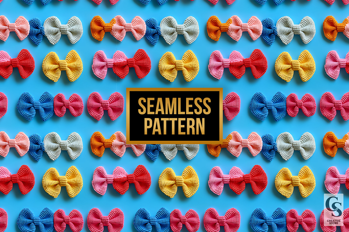 3D Crochet Coquette Bows Patterns, a Pattern Graphic by Creative Store (Photo 4 of 5)