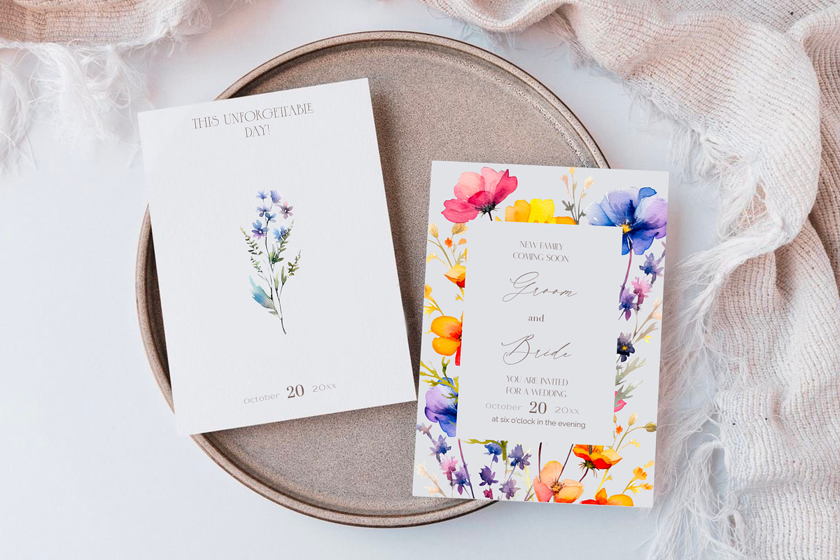 Tenderness, Delicate wildflowers, a Decorative Illustration by Hello My Print (Photo 7 of 10)