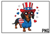 4th of July Dog Sublimation, an Illustration by Black Bird Studio (Thumbnail 1 of 3)