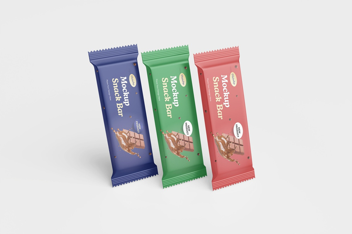 Snack Bar Mockup, a Packaging Mockup by Graphic Deal (Photo 5 of 7)