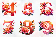 Floral Alphabet Sublimation PNG, an Illustration by RobertsArt (Thumbnail 3 of 7)