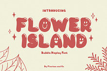 Flower Island - Bubble Display Font