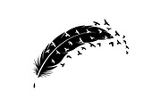 Boho Feather Silhouette Vector, an Object Graphic by jahid234 (Thumbnail 2 of 51)