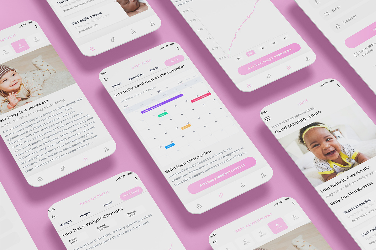Baby, Child Health Breastfeeding App, an App Template by nagaredesignstudio (Photo 1 of 2)