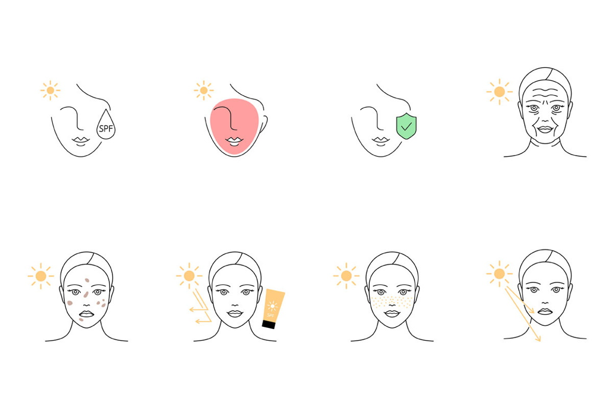 Sun protection icons, an Icon by mayrum (Photo 2 of 3)