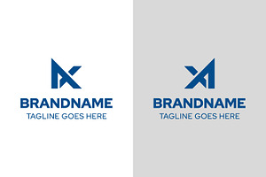 Letters AX or XA Monogram Logo, a Branding & Logo Template by Pray Art Design Studio