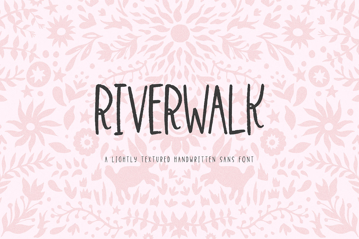 Riverwalk Sans, a Handwritten Font by Beck McCormick (Photo 1 of 10)