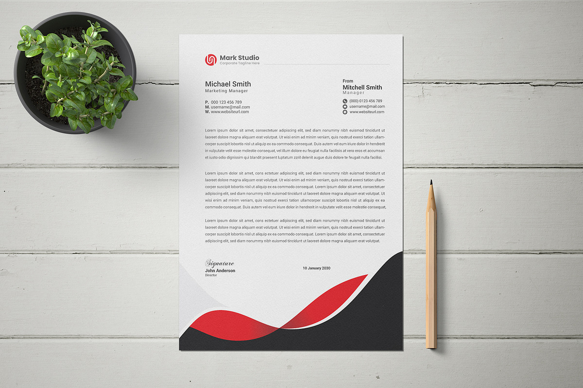 Letterhead, a Stationery Template by workclan24 (Photo 4 of 4)