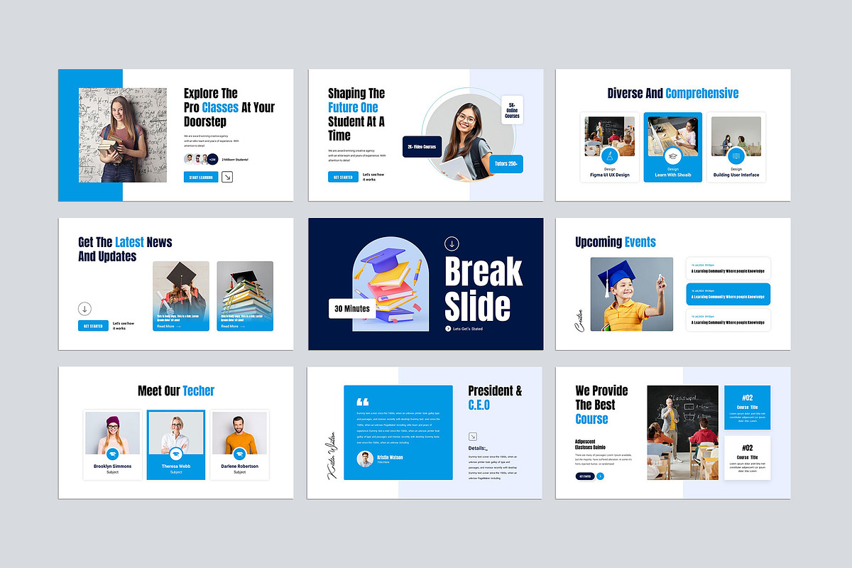 Admission Education Presentation, a Presentation Template by KreateTribe (Photo 5 of 6)
