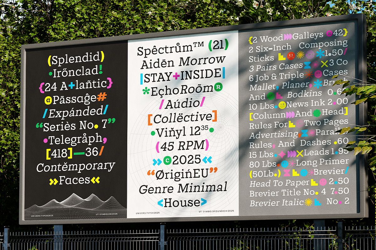 UT Symbold - A Unique Display Font, a Sans Serif Font by Universitype (Photo 12 of 13)