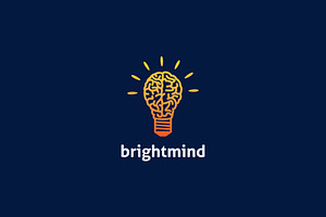 Bright Mind Logo, a Branding & Logo Template by ashenterprise
