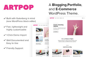 Artpop WordPress Theme