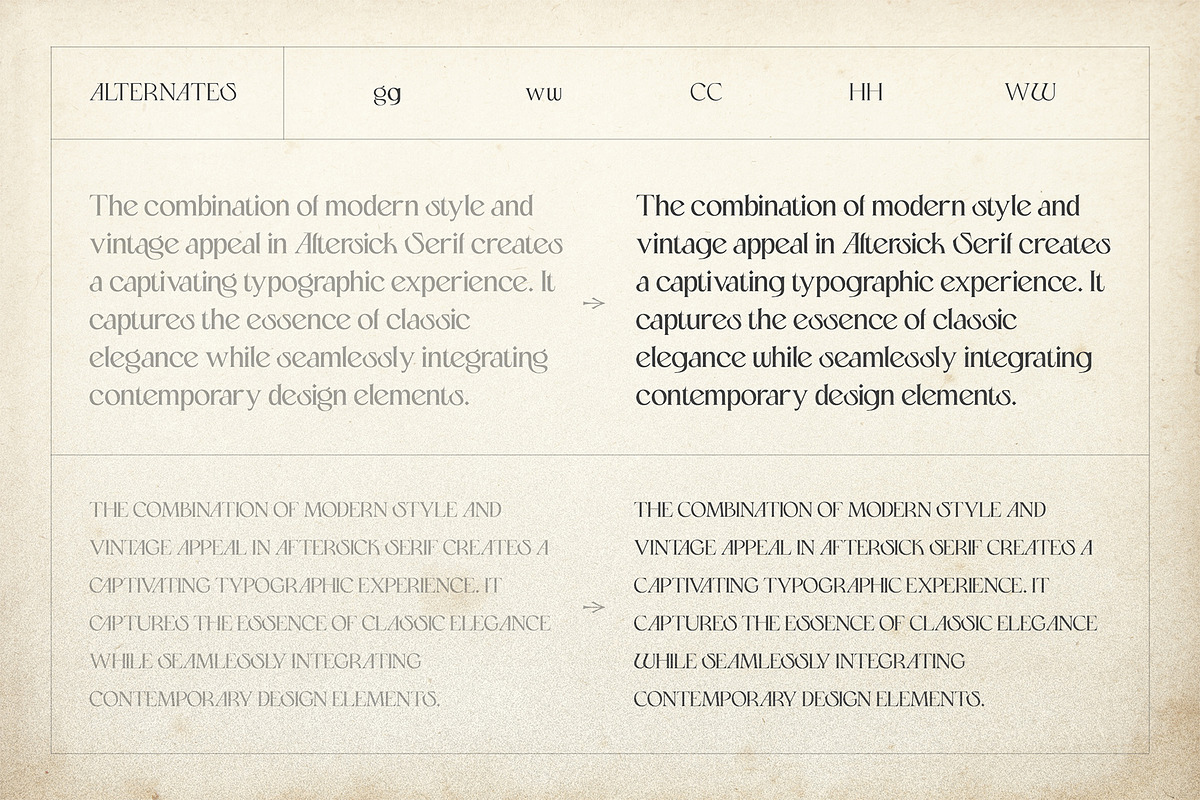 Aftersick - Display Font, a Serif Font by Prominent & Affluent (Photo 8 of 10)