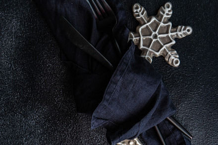 Christmas table setting, a Food & Drink Photo by Anna Bogush