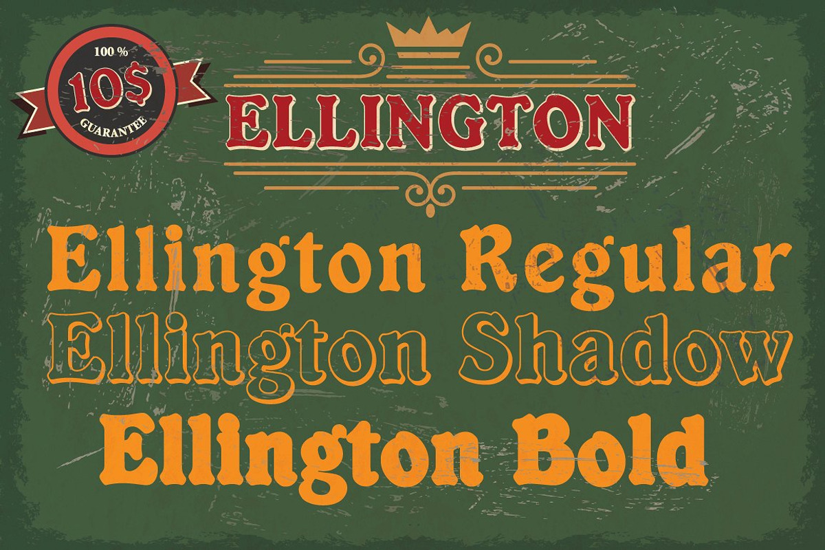 Ellington Font preview 2