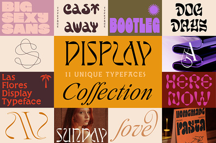 Display Font Collection, a Slab Serif Font by Tropical Type