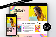Colorful Wix Editor Sales Template, a Wix Template by Template Twist Shop (Thumbnail 1 of 10)