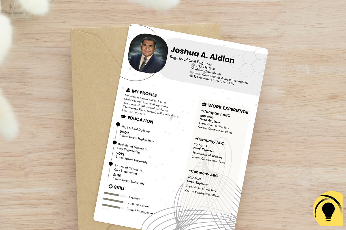 Resume and Cover Letter Template, a Resume Template by Bulbly Graphics (Photo 2 of 5)
