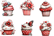 Whimsical Spring Cupcake Clipart, an Illustration by Designking (Thumbnail 3 of 5)