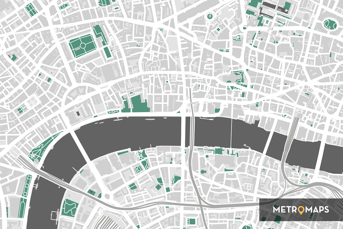 London Map – Forest Green, an Illustration by MetroMaps (Photo 1 of 3)