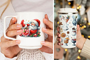 Christmas Cocktail Party watercolor, a Seasonal Illustration by FITALARTSNEDIGI (Thumbnail 6 of 6)