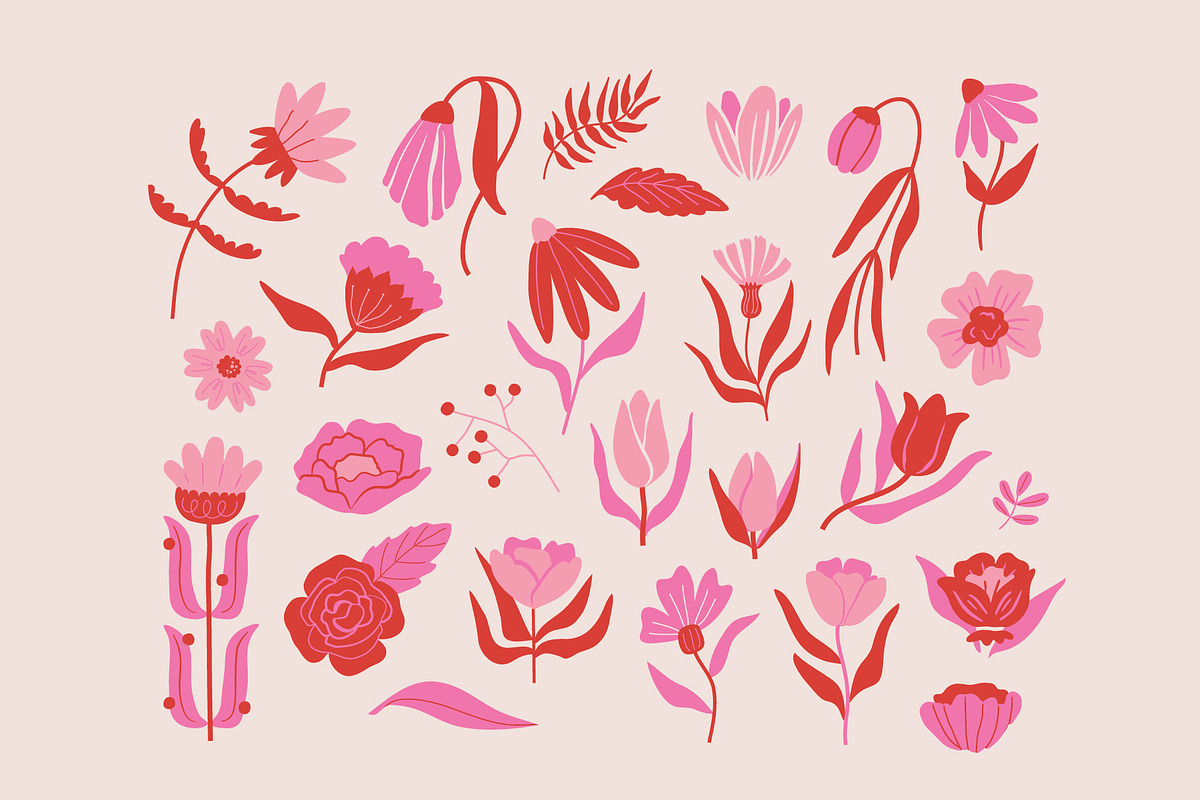 Hand Drawn Floral Illustrations, a Decorative Illustration by Sungy Side Up (Photo 4 of 9)