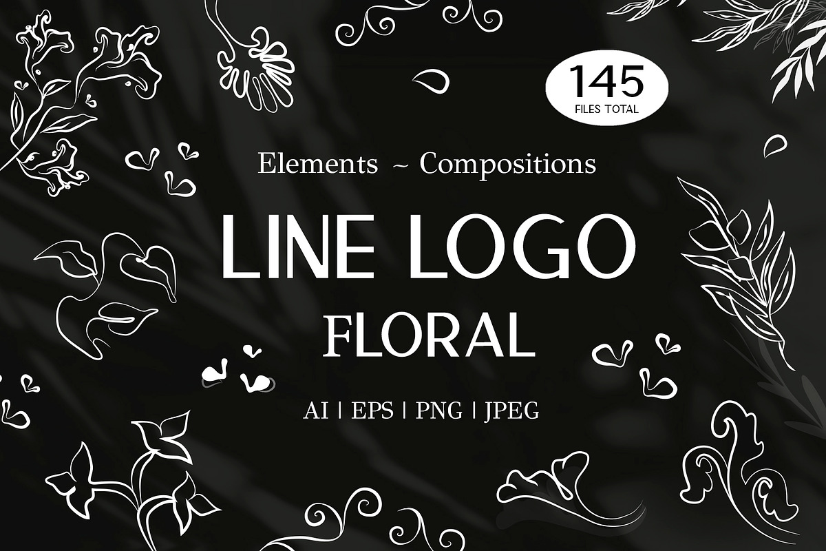 Line Logo floral, an Object Graphic by Graphic Art (Photo 1 of 7)