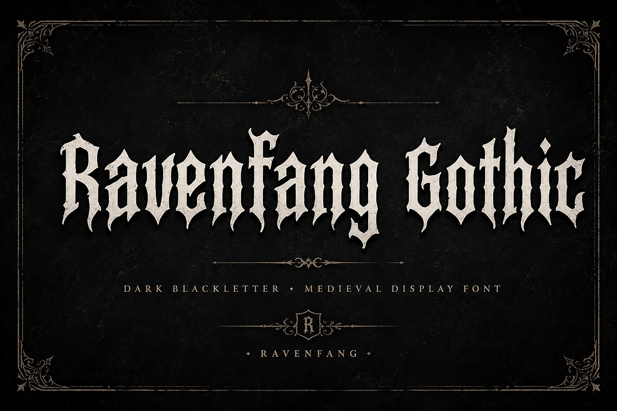 Ravenfang Gothic, a Blackletter Font by Wow Magic (Photo 1 of 5)