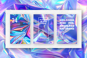 24 Holographic Foil Seamless Pattern