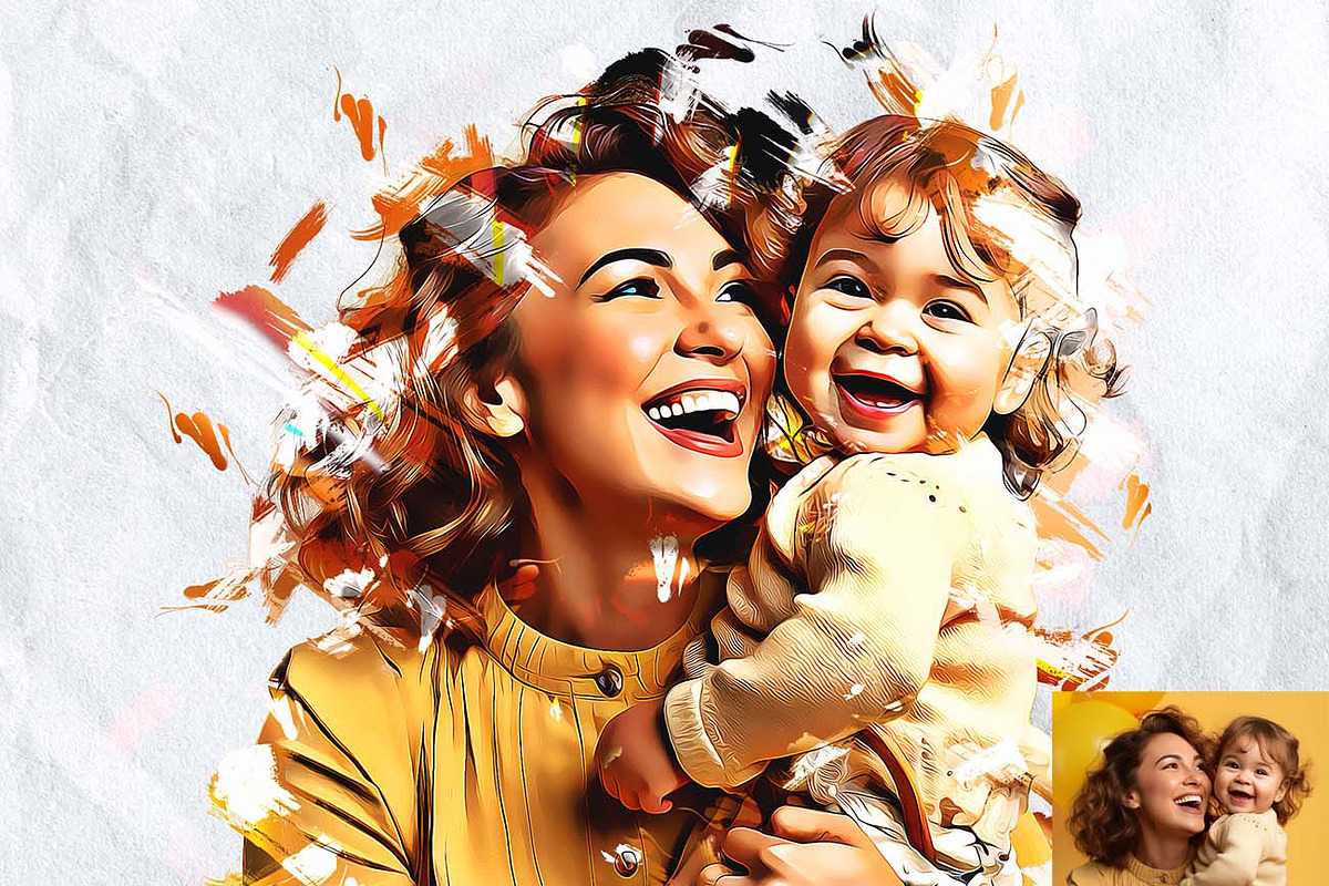 Dry Brush Artistic Paint FX, an Action Add-On by Studio Retouch (Photo 4 of 14)