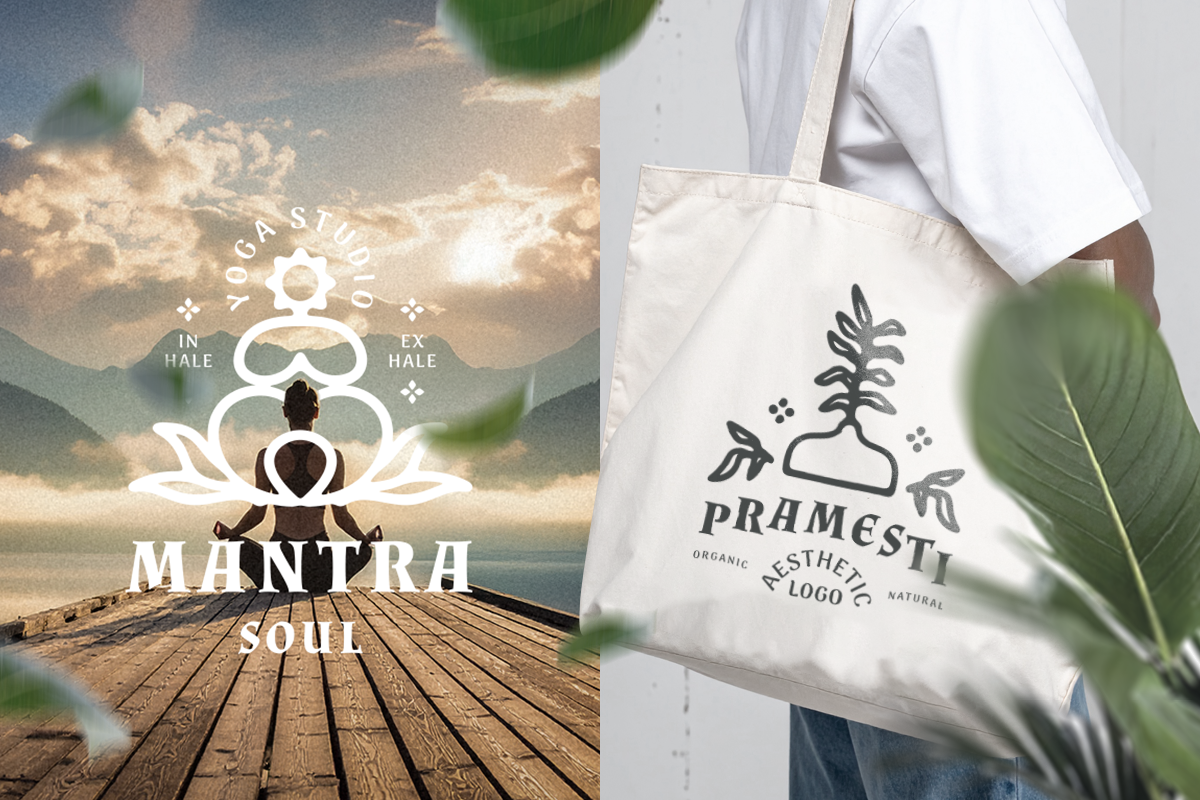 12 Aesthetic Nature and Yoga Logo, a Branding & Logo Template by Dordar.Lab (Photo 5 of 5)