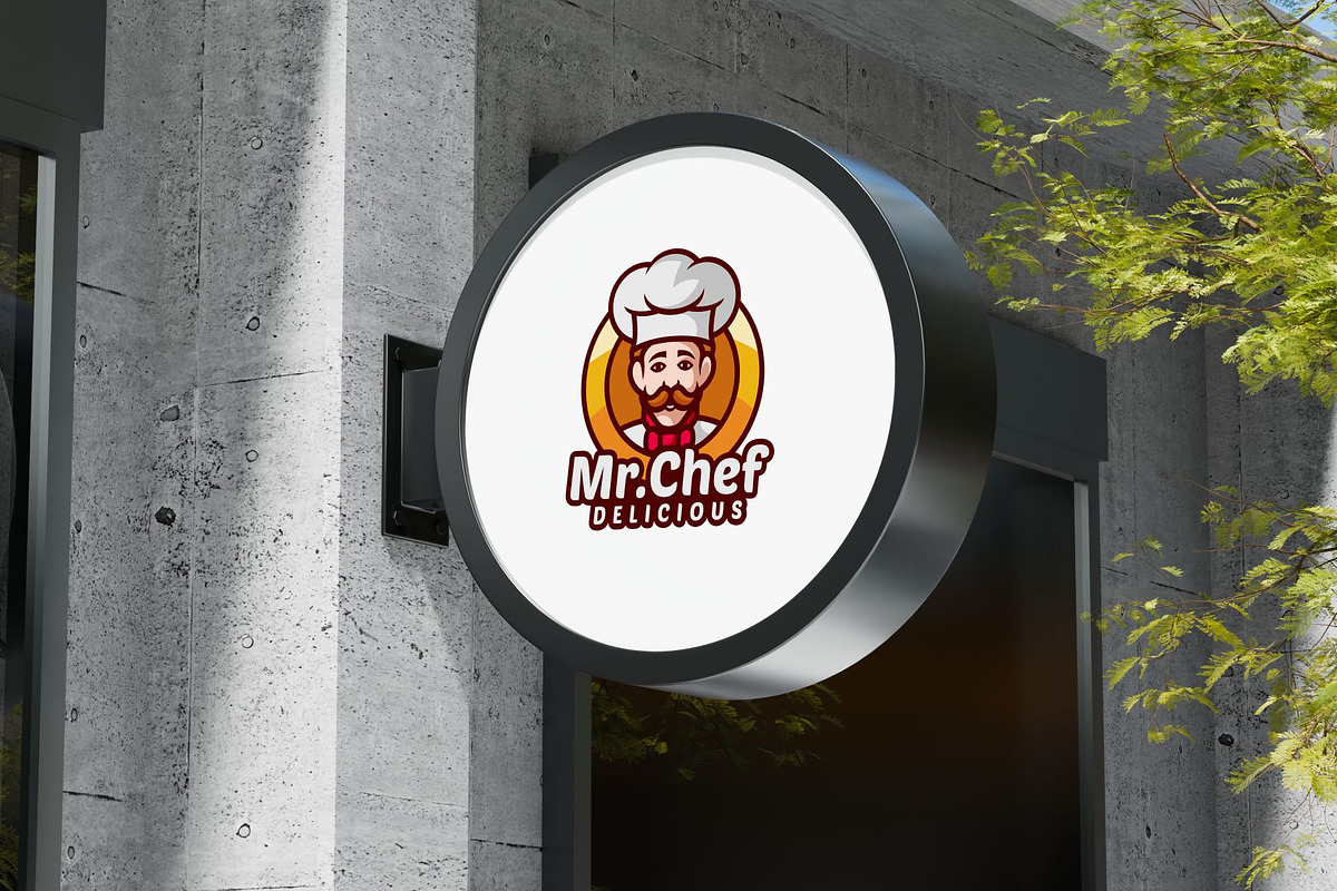 Mr.Chef Mascot Logo Design, a Branding & Logo Template by Artnivora.Std (Photo 2 of 3)
