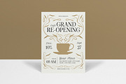 Cafe Grand Re-opening Invitation, an Invitation Template by graphicook (Thumbnail 1 of 3)