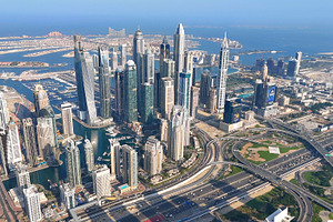 Dubai marina., a Photo by MorningStar