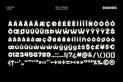 Dashes - Bold Font, a Sans Serif Font by limitype (Thumbnail 11 of 12)