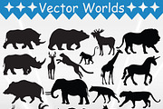 Wild Animals Svg, Wild, Animals Svg, an Object Graphic by VectorWorlds (Thumbnail 2 of 3)