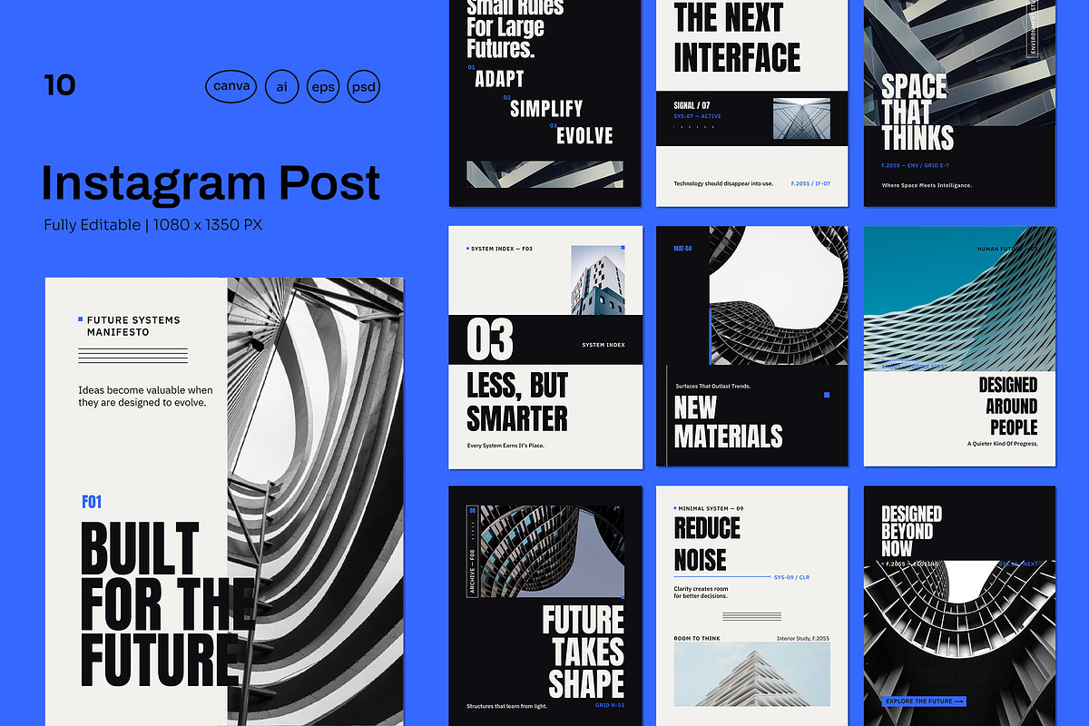 Future Architecture Social Media, a Social Media Template by Pitchlook.Studio (Photo 1 of 3)