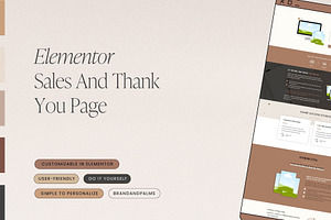 Elementor Sales And Thank You Page